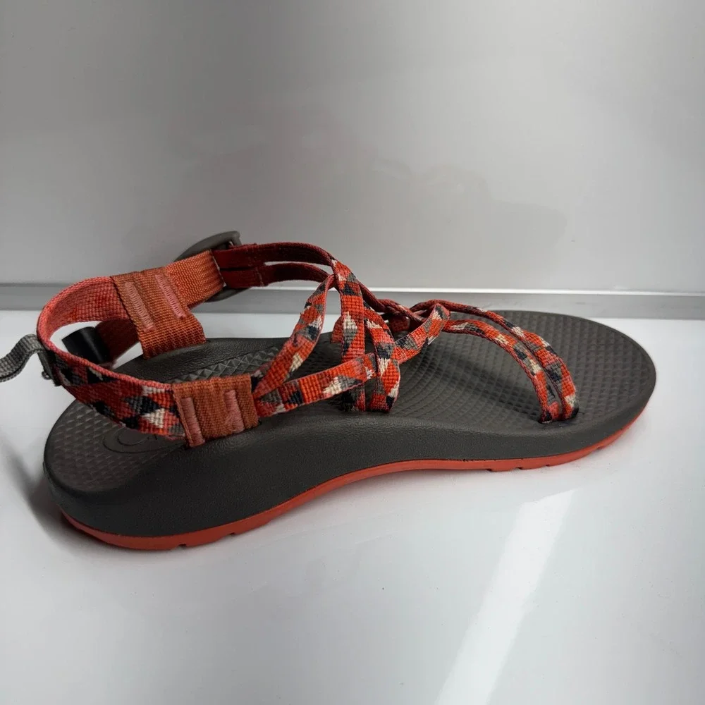Chaco Z Sandals Youth Rusty Orange Pink Multi Color Strappy Comfort Sport Size 5